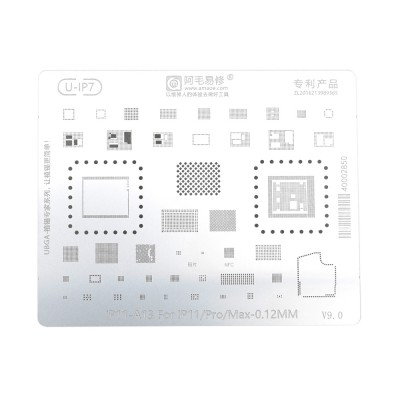 AMAOE BGA Reballing Stencil With CPU Position for iPhone 11 / 11 Pro / 11 Pro Max-A13