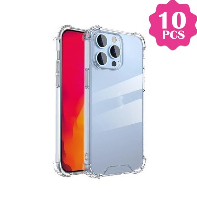 10 PCS Solar Crystal Hybrid Cover Case for iPhone 15 Pro