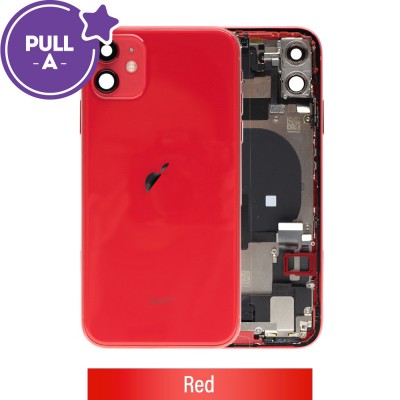 Rear Housing with Full Set Parts for iPhone 11-Red (PULL-A)
