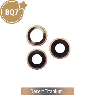 BQ7 Rear Camera Lens With Bracket for iPhone 16 Pro / 16 Pro Max-Desert Titanium