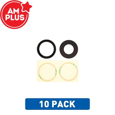 AMPLUS Rear Camera Lens Glass Only for iPhone 16 / 16 Plus (Pack of 10)