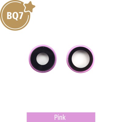 BQ7 Rear Camera Lens With Bracket for iPhone 16 / 16 Plus- Pink