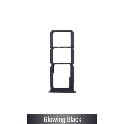 Dual SIM Card Tray for OPPO A38 / A18 -Glowing Black