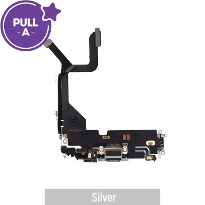 Charging Port for iPhone 13 Pro (PULL-A)-Silver