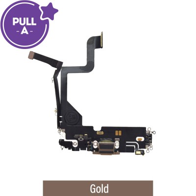 Charging Port for iPhone 13 Pro (PULL-A)-Gold