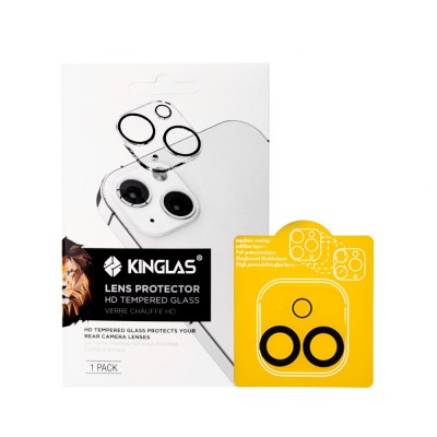 Kinglas Back Camera Lens HD Tempered Glass+Black Circle for iPhone 12