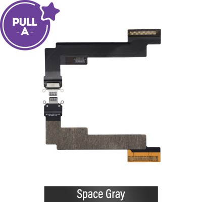 Charging Port with Flex Cable for iPad Air (2022) (Wi-Fi) (PULL-A)-Space Gray
