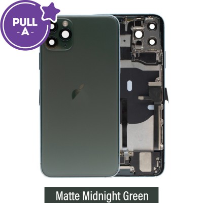 Rear Housing with Full Set Parts for iPhone 11 Pro Max-Matte Midnight Green (PULL-A)