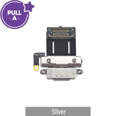 Charging Port with Flex Cable for iPad Pro 11 (2024) (PULL-A)-Silver