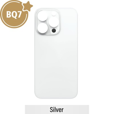 BQ7 Rear Glass With 3M Adhesive Replacement for iPhone 12 Pro Max (NO LOGO)-Silver