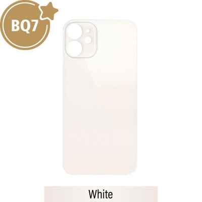 BQ7 Rear Glass With 3M Adhesive Replacement for iPhone 12 (NO LOGO)-White