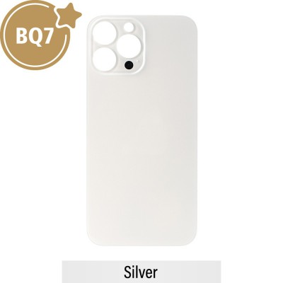 BQ7 Rear Glass With 3M Adhesive Replacement for iPhone 13 Pro Max (NO LOGO)-Silver
