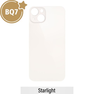 BQ7 Rear Glass With 3M Adhesive Replacement for iPhone 13 (NO LOGO)-Starlight
