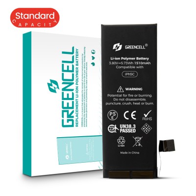 Greencell (Standard Capacity 1510mAh) iPhone 5c Replacement Battery with Adhesive Strips