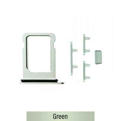SIM Card Tray and Side Button for iPhone 12 mini-Green