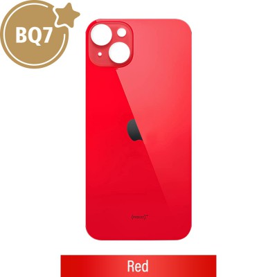 BQ7 Rear Glass With 3M Adhesive Replacement for iPhone 14 Plus-Red