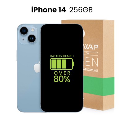 Apple Used Fully Functional iPhone 14 256GB Over 80% Battery Health - Grade C (Acceptable)