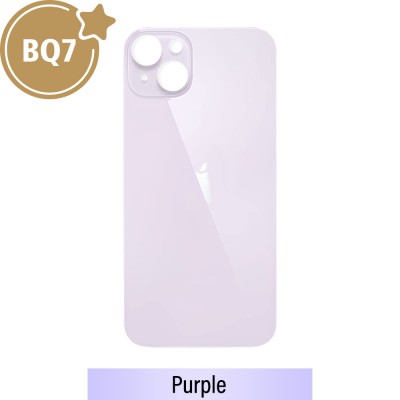 BQ7 Rear Glass With 3M Adhesive Replacement for iPhone 14 Plus-Purple