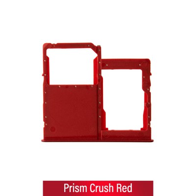Single SIM Card Tray for Samsung Galaxy A41 A415F-Prism Crush Red