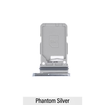 Single SIM Card Tray for Samsung Galaxy S21 Ultra 5G G998-Phantom Silver