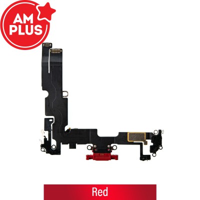 AMPLUS Charging Port for iPhone 14 Plus-Red