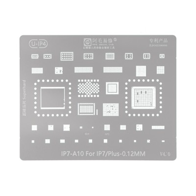 AMAOE BGA Reballing Stencil With CPU Position for iPhone 7 / 7 Plus-A10