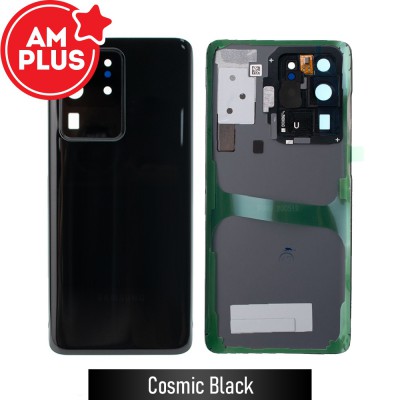 AMPLUS Rear Cover Glass For Samsung Galaxy S20 Ultra G988 (Improved Quality)-Cosmic Black