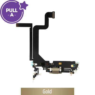 Charging Port for iPhone 14 Pro Max (PULL-A)-Gold