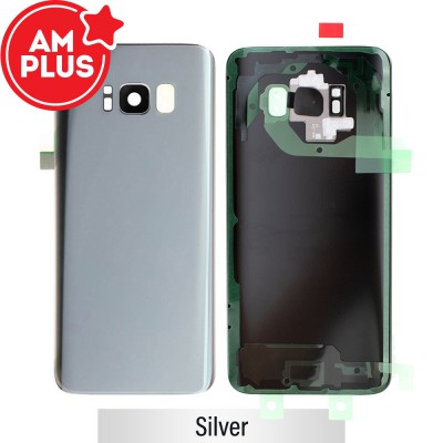 AMPLUS Rear Cover Glass For Samsung Galaxy S8 Plus G955F (Improved Quality)-Silver