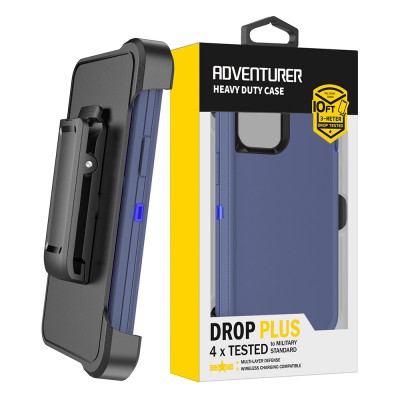 Shockproof Robot Armor Hard Plastic Case with Belt Clip for iPhone 12 Pro Max / 13 Pro Max