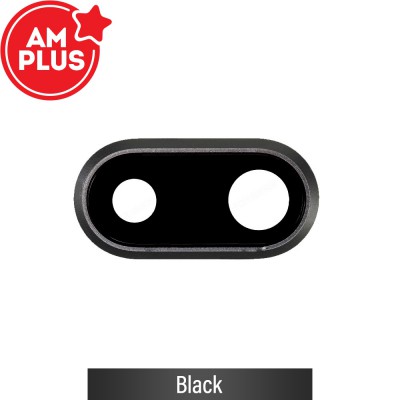 AMPLUS Rear Camera Lens with Bezel for iPhone 7 Plus-Black