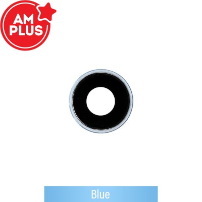 AMPLUS Rear Camera Lens with Bezel for iPhone XR-Blue