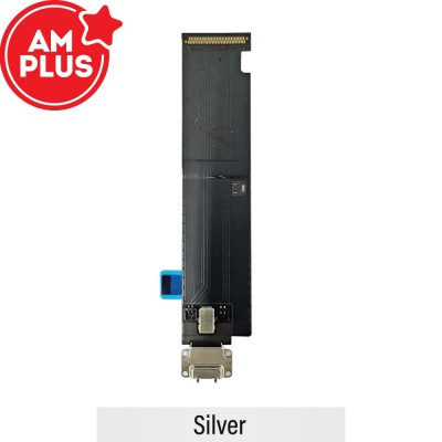 AMPLUS Charging Port with Flex Cable for Apple iPad Pro 12.9 inch First Generation (4G)-Silver
