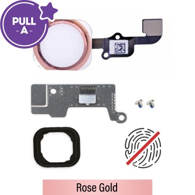 Home Button Flex Cable with Bracket Set + Screws for iPhone 6S Plus-Rose Gold (PULL-A)