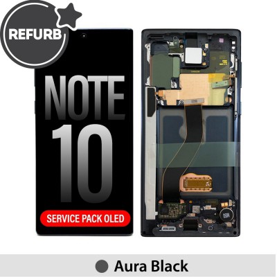 REFURB Samsung Galaxy Note 10 OLED Screen Replacement Digitizer with Frame N970F-Aura Black