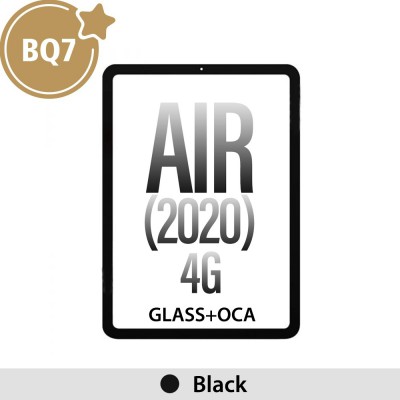Front Screen Outer Glass With OCA for iPad Air (2020) 4G (BQ7)-Black