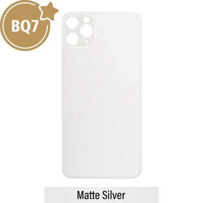 BQ7 Rear Glass With 3M Adhesive Replacement for iPhone 11 Pro Max (NO LOGO)-Matte Silver