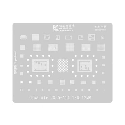 AMAOE BGA Reballing Stencil With CPU Position for iPad Air (2020) A14