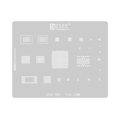 AMAOE BGA Reballing Stencil With CPU Position for iPad Pro