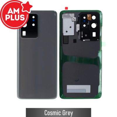 AMPLUS Rear Cover Glass For Samsung Galaxy S20 Ultra G988-Cosmic Grey