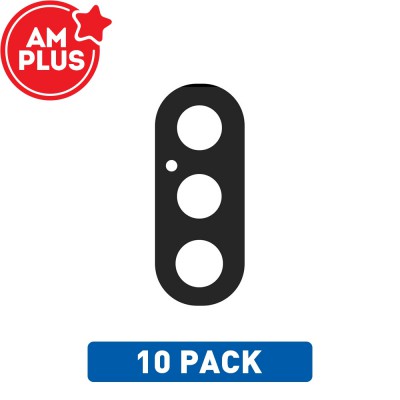 AMPLUS Rear Camera Lens Glass Only for iPhone XS / XS Max (Pack of 10)