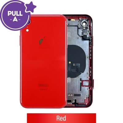 Rear Housing with Small Parts for iPhone XR (PULL-A)-Red
