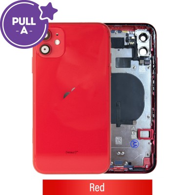 Rear Housing with Small Parts for iPhone 11 (PULL-A)-Red