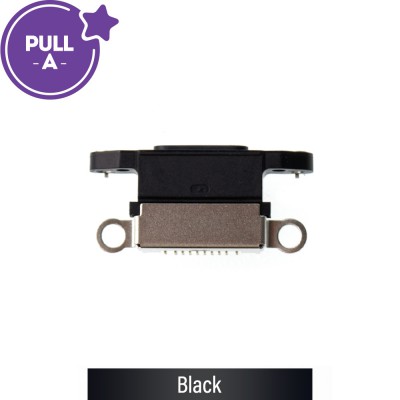 Charging Port Connector for iPhone 12 / 12 Pro-Black (PULL-A)