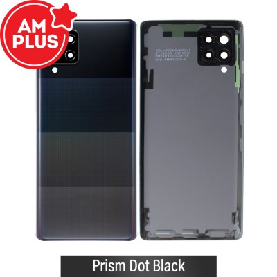 AMPLUS Rear Cover Glass For Samsung Galaxy A42 5G A426B-Prism Dot Black