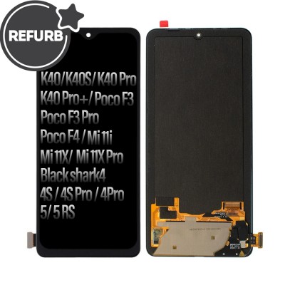 REFURB Xiaomi Redmi K40 / K40S / K40 Pro / K40Pro+ / Poco F3 / Poco F3 Pro / Poco F4 / Mi 11i / Mi 11X / Mi 11X Pro / Black shark4 / 4S / 4S Pro / 4 Pro / 5 / 5 RS OLED Screen Digitizer Replacement 