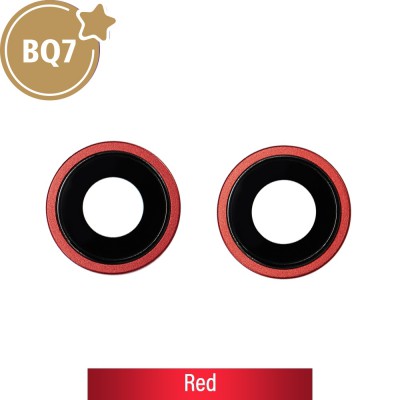 BQ7 Rear Camera Lens With Bracket for iPhone 14 / 14 Plus-Red