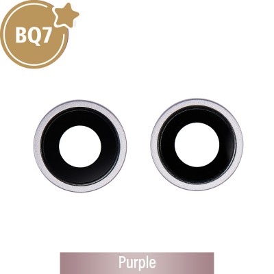 BQ7 Rear Camera Lens With Bracket for iPhone 14 / 14 Plus-Purple