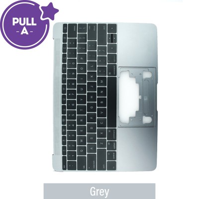 Top Case With Keyboard For MacBook Retina 12" A1534 (2015) (PULL-A)-Grey