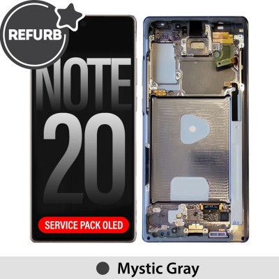 REFURB OLED Screen Replacement With Frame For Samsung Galaxy Note 20 N980F-Mystic Gray